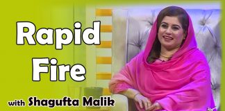 “Rapid Fire” Game Segment with Shagufta Malik | Kay2 TV