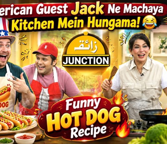 American Guest Jack Ne Machaya Kitchen Mein Hungama! | Funny Hot Dog Recipe | Zaiqa Junction| Kay2TV